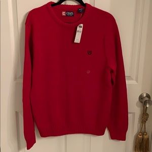 Chaps crew neck cotton sweater NWT